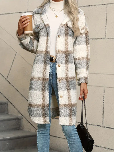 Isabelle™ | Comfortabele geruite teddyjas