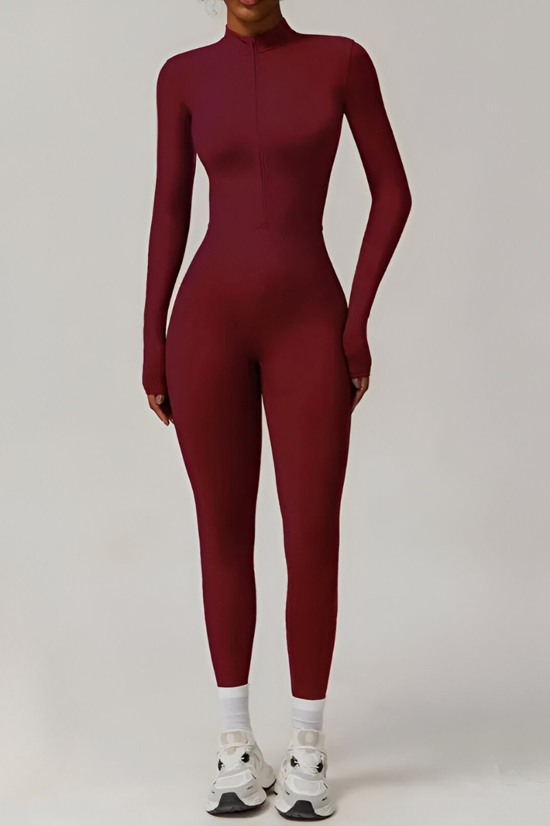 Selara™ | Thermische fleece jumpsuit met rits