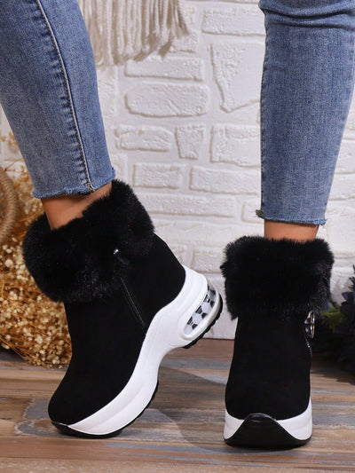 Noor™ | Comfortabele Platform Boots met Imitatiebont