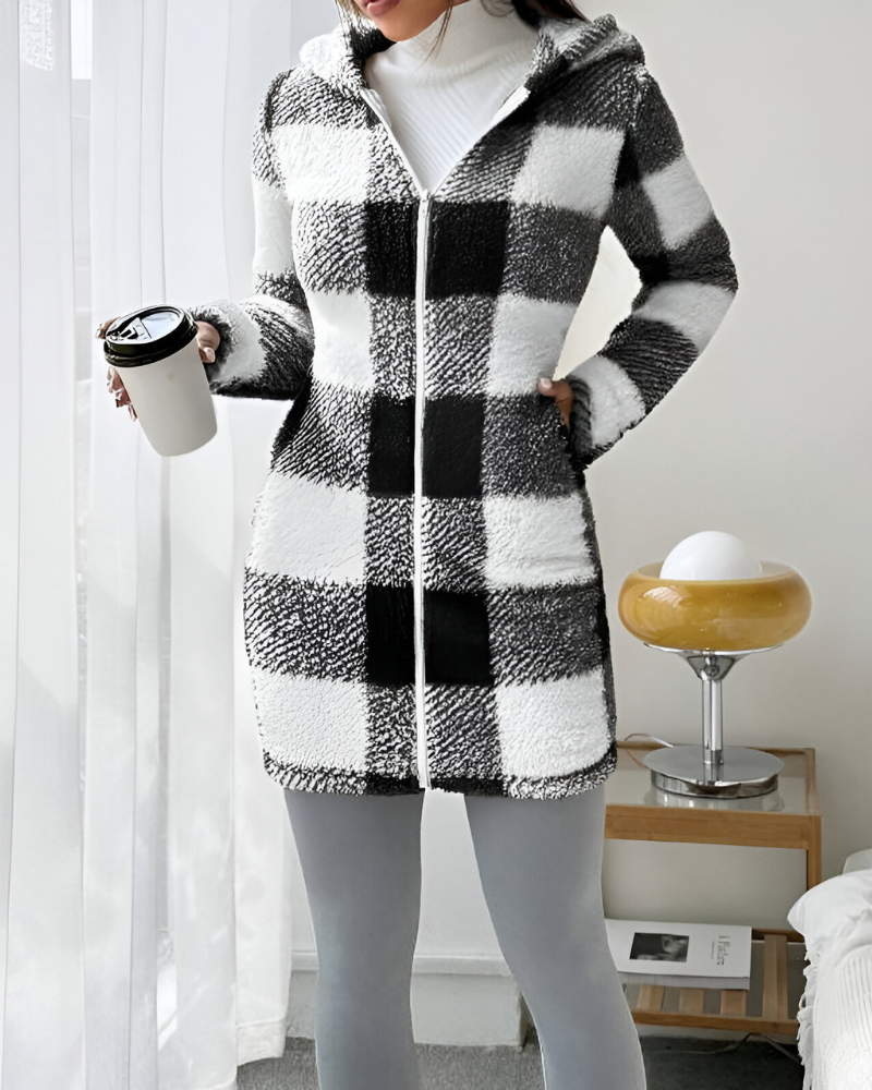 Zari™ | Moderne Warme Jas met Capuchon