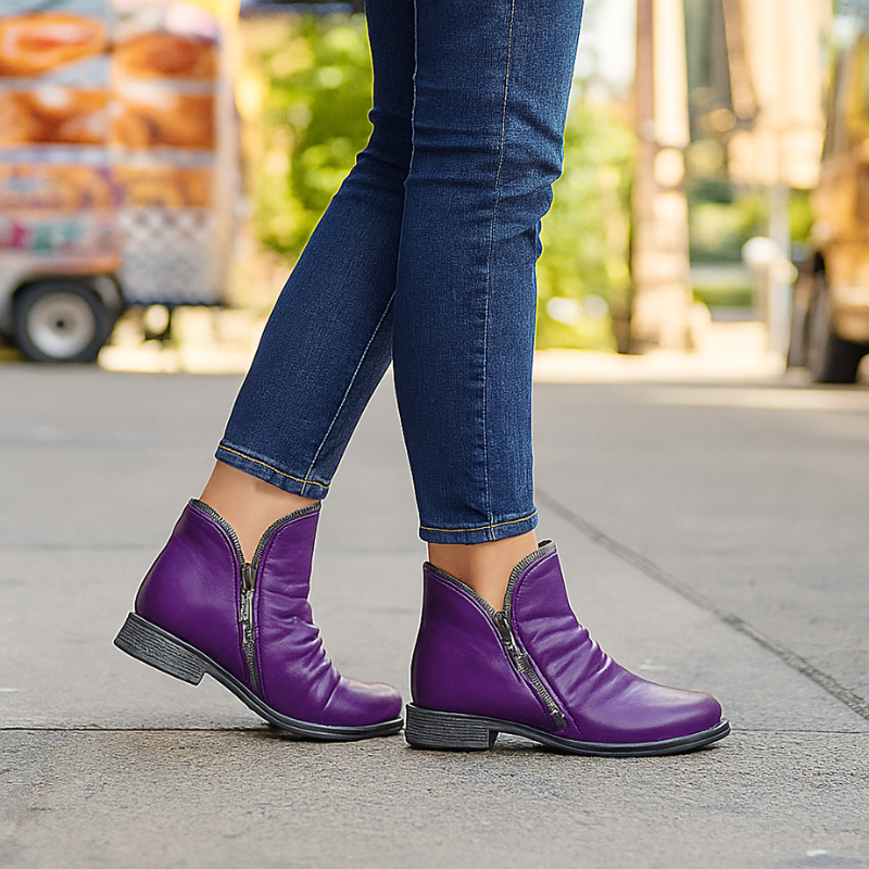 Selma™ | Stijlvolle enkellaarsjes met rits