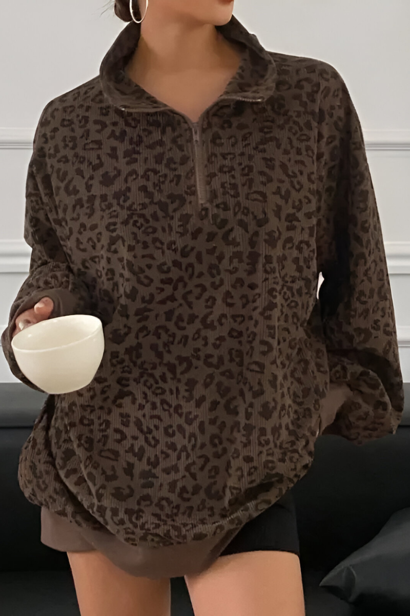 Mara™ | Comfortabele Luipaardprint Trui