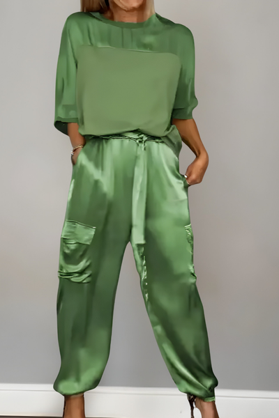 Enya™ | Elegante Zijdezachte Matching Set