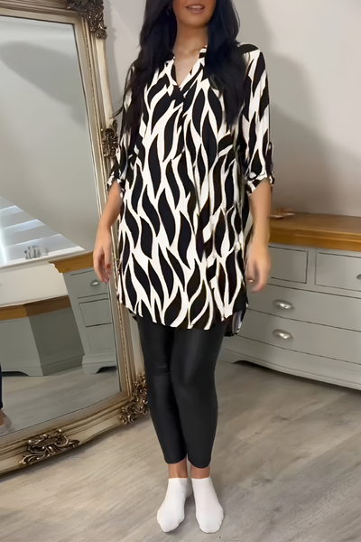 Tessa™ | Stijlvolle Losvallende Top met Print