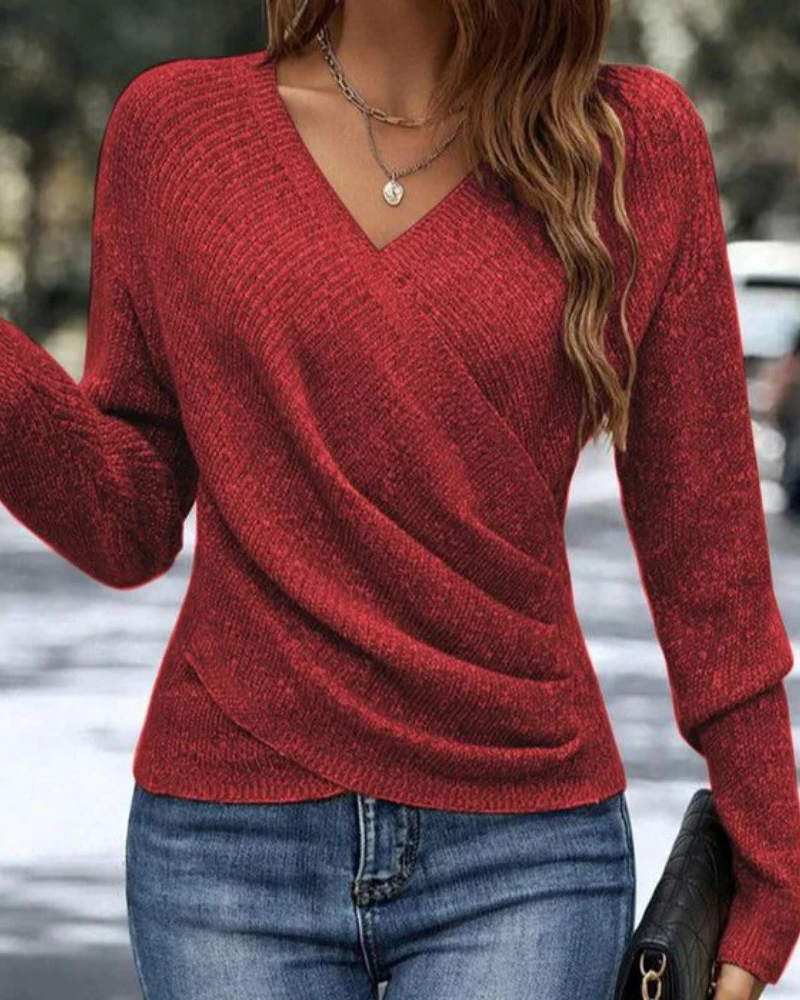 Aliné™ | Zachte glanzende gebreide top