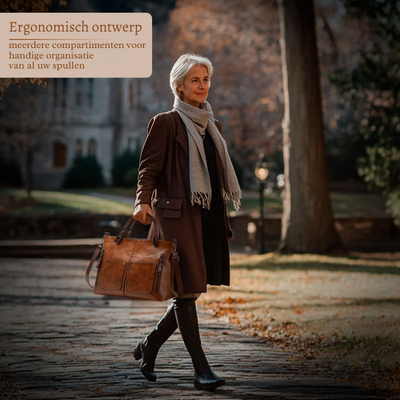 Ilse’s Tijdloze Elegantie | Schoudertas van Vegan Leer