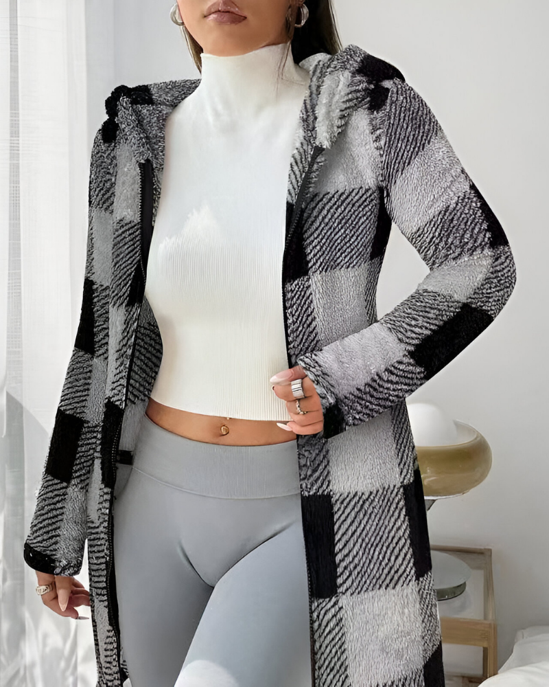 Zari™ | Moderne Warme Jas met Capuchon