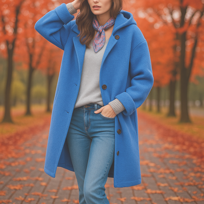 Liora™ | Gezellige oversized wollen jas