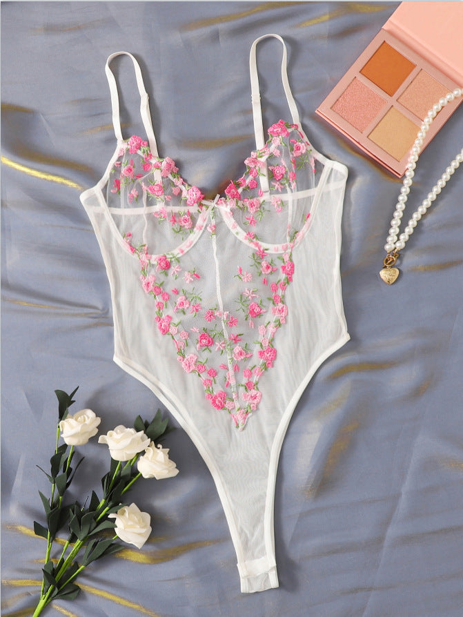 Julie™ | Body met geborduurde vlinders